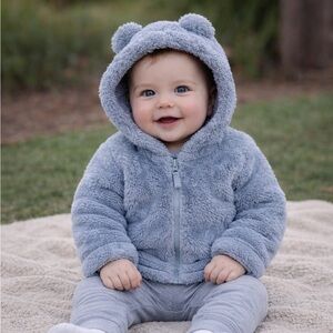 Carter's Soft Gray Baby Fleece Jacket